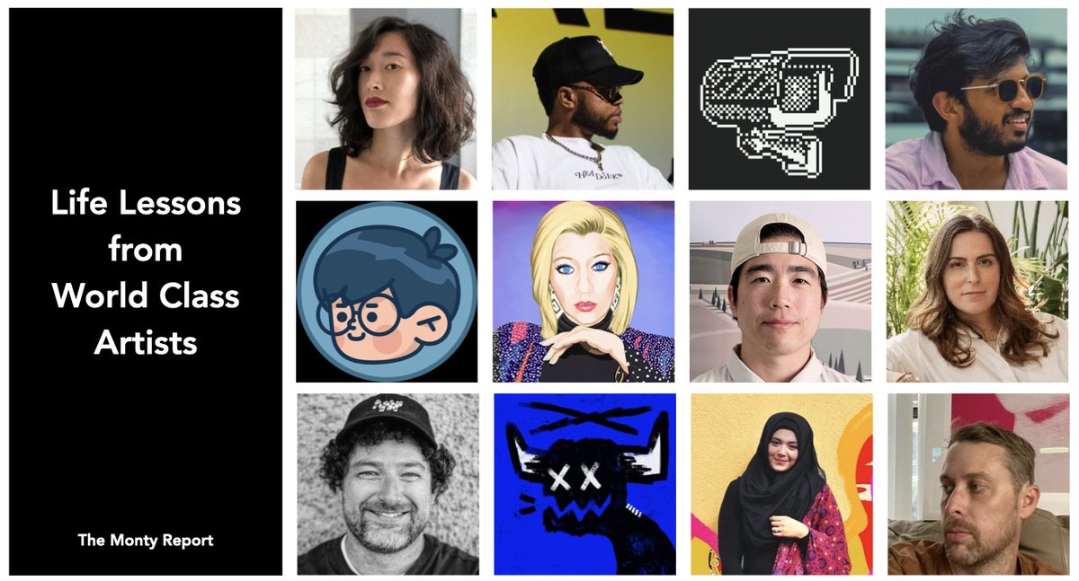 (1/3) I've had the great fortune of spending time with some of the brightest and most creative minds in the digital art world.

Good wisdom never goes out of style, so I decided to dig into the archives to find some of the best insights and advice from my artist interviews.

👇