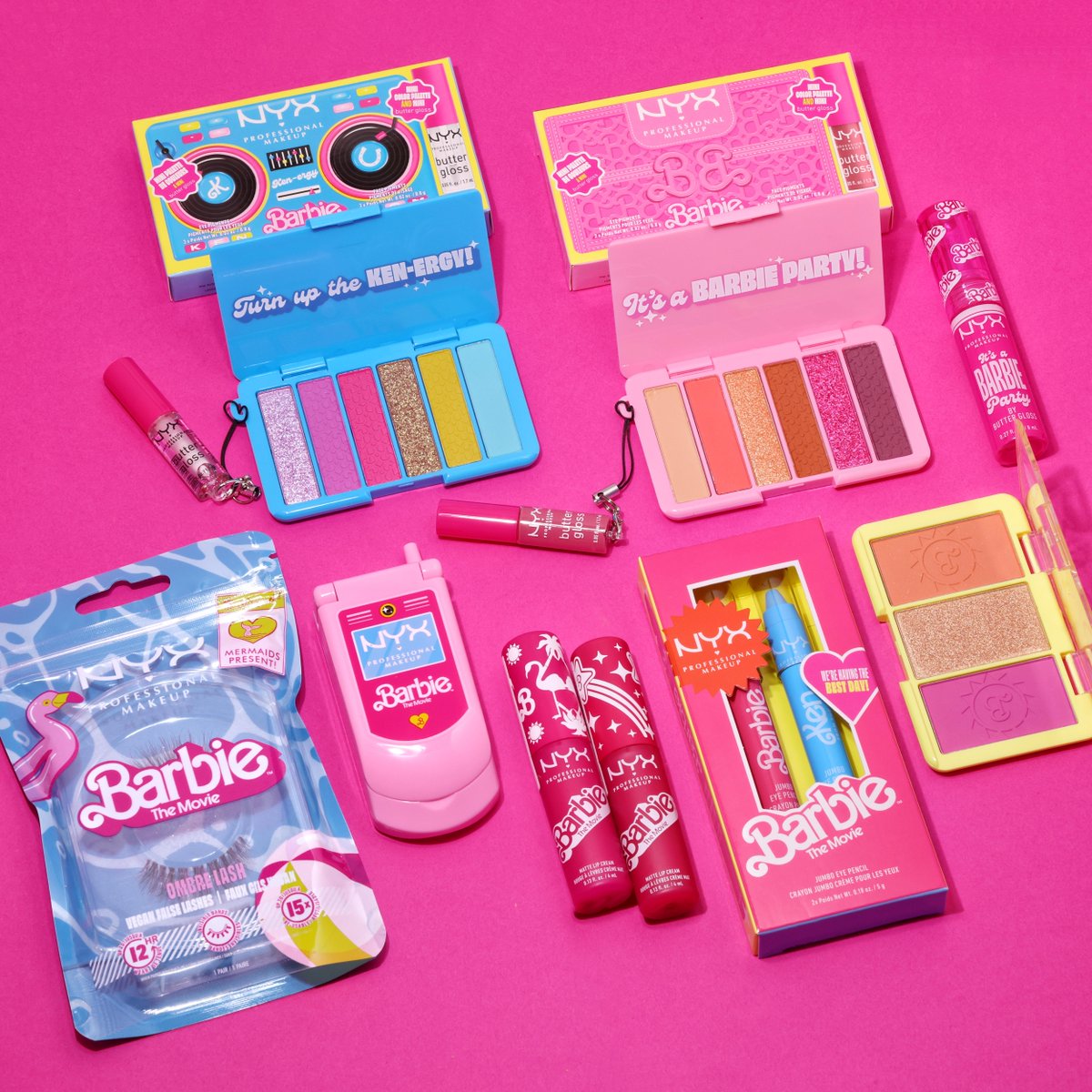 NYXCosmetics's tweet photo. we kno it’s *really* hard to choose a fave from our #NYXCosmeticsxBarbieTheMovie collection… but if u had to what would it be?? 👀 https://t.co/nhfLsTddyn