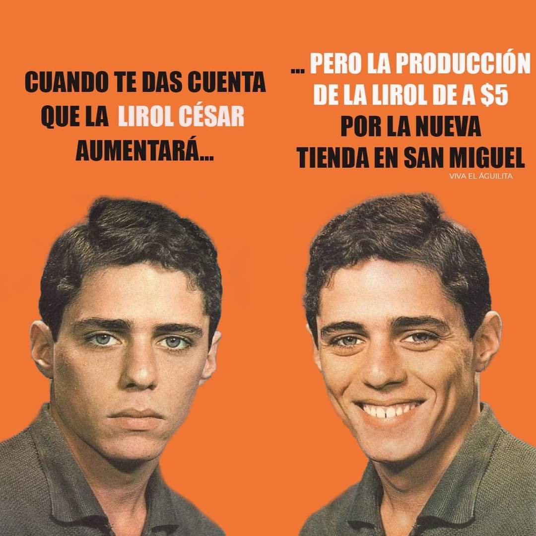 LaMaraDice's tweet photo. Ahhhh se afligieron va, la Lirol no sube de precio desde hace 10 años y no subirá hasta que la Selecta vaya al Mundial 😅.... Y ahora tan hot 🔥 como San Miguel https://t.co/X4e4Ou2TyN