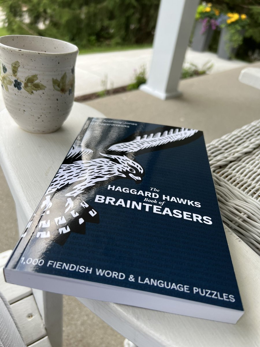 jeanmillswriter's tweet image. Just arrived! Took me 3 seconds to complete first puzzle. Can’t wait to do a deep dive… (Also, goes great with rosé) @HaggardHawks #wordnerd 🇨🇦