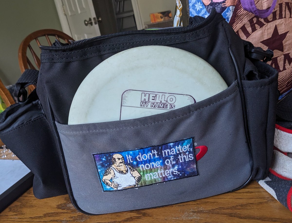 Henchman23's tweet photo. Disc Golf Bag upgrade https://t.co/5JMzcm9FFS