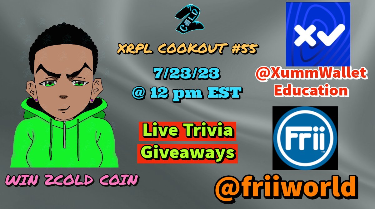 2Cold_XRPL's tweet image. #2COLD's 🧊🥶 #XRPLCOOKOUT Sunday we'll be educating new #XRPLCommunity about @XummWallet

Also joing us will be a @Ripple grant 🏆er project @FriiWorld. This project brings real 🌎 utility 2 the #XummWallet &amp;amp; #XRPLedger

☎️⏰️🔗⬇️


U DONT WANNA MISS THIS