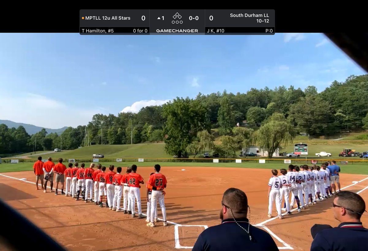 mplittleleague's tweet image. The MP 12s are underway against South Durham in the NC State Tournament. Winner heads to the finals on Thursday. The game is being streamed on MP GameChanger. The link is below. Updates be posted in the comments section of our Instagram post. #GOMP! 
web.gc.com/teams/Ae70Xkdr…
