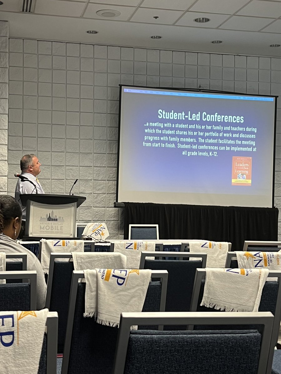 carissahblair's tweet photo. Give Ss the opportunity to take ownership of their learning and connect them to mentors invested in their success.  Student-led conferences can do just that!  Great session by Kyle Dutton, WCS! @AlabamaAchieves @AlabamaMTSS #MEGA23 https://t.co/96NXpMIPEA