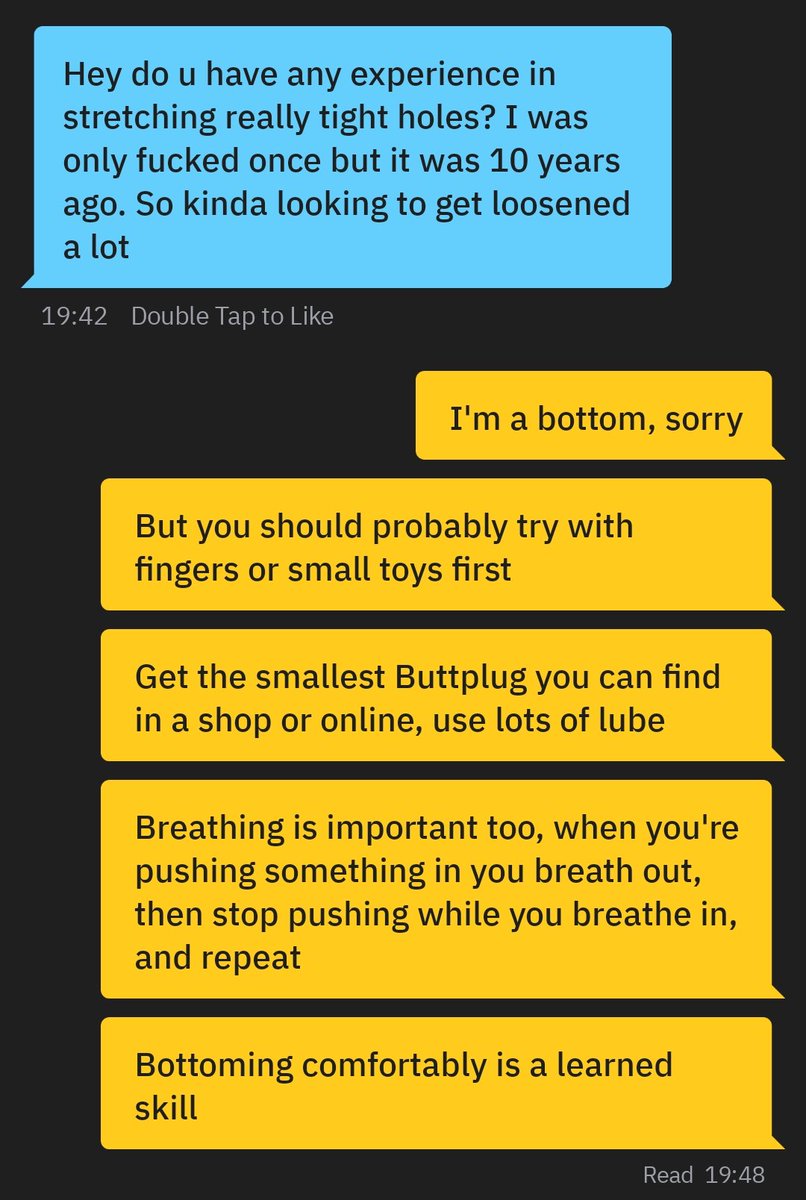 HairiestBottom's tweet photo. Somehow I think that's not what he wanted to hear (but I think it's sound advice) https://t.co/k18455CGxj