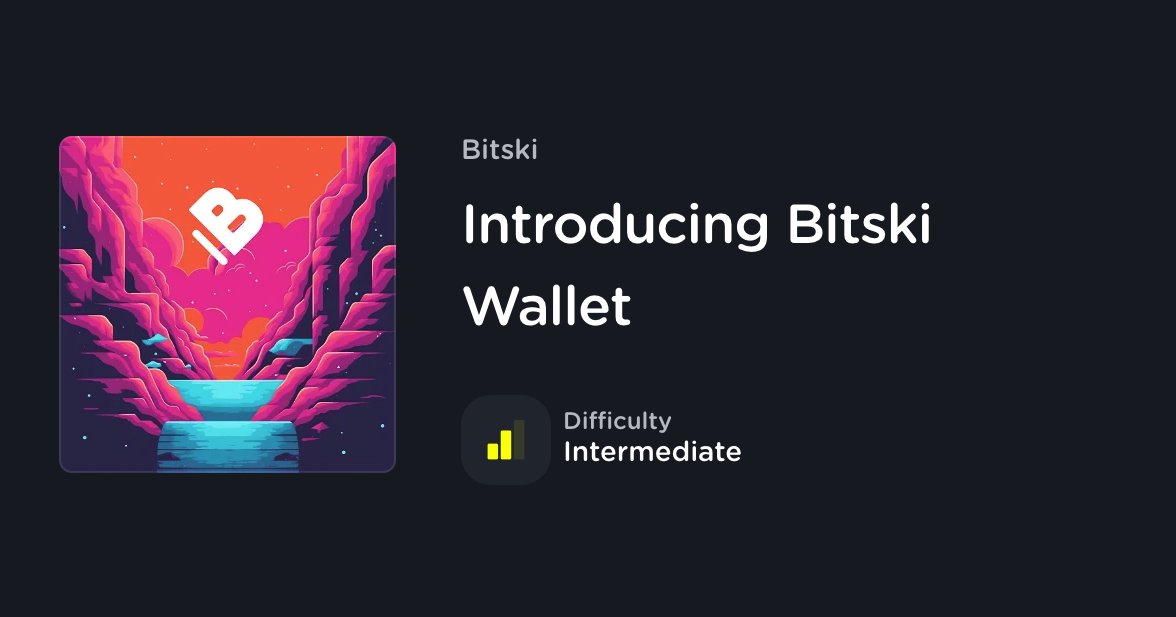 Begin your crypto journey with <a href="/bitski/">Bitski</a>!

Our latest Quest highlights their incredible product by guiding users through downloading and funding their wallet, as well as making their first swap!

+ L3 users can claim an exclusive NFT directly in the app.

l3.xyz/IntroToBitski