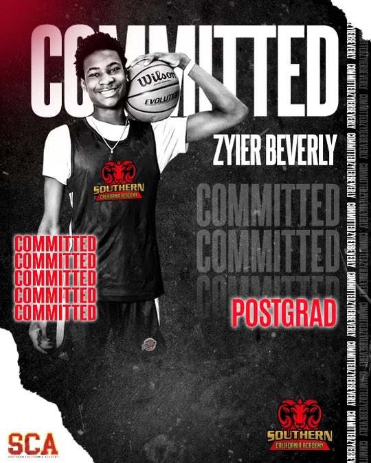 Let’s welcome 2024 Zyier Beverly 6’8 Wing/F to Southern California Academy Post Grad. Beverly is an ELITE athlete with a nose for the ball. Big time rebounder &amp; shot blocker. Can play inside &amp; out. Projects high &amp; extremely talented. National talent. <a href="/b_zyier/">floatfamzay☁️💚</a> #RamThrough 🐏