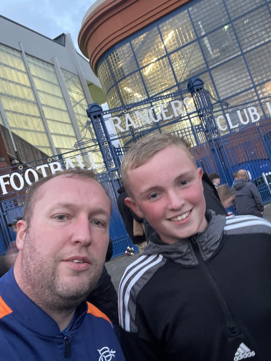 Great to be able to take the nephew to his first Rangers home game,  great turnout for Alan mcgregor’s testimonial.  #Ibrox #RangersFC <a href="/RangersFC/">Rangers Football Club</a>