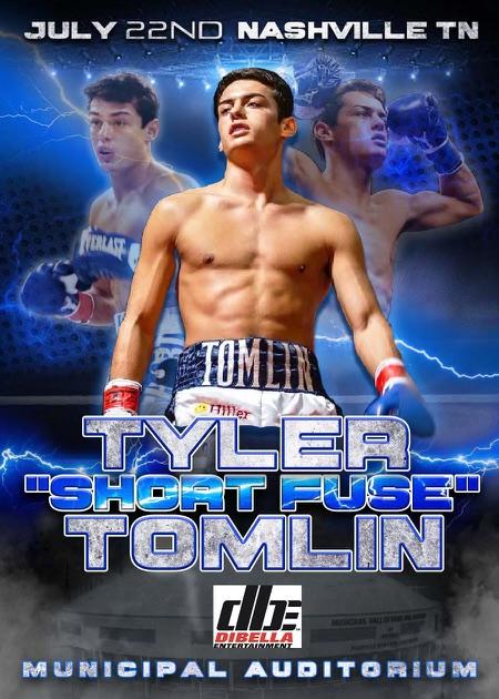Lightweight Tyler "Short Fuse" Tomlin <a href="/_tytomlin/">Ty Tomlin</a>, of Cheatham County, TN, returns this Saturday, July 22, at Municipal Auditorium, in Nashville, facing Mexico's Abdel Sauceda. #boxing