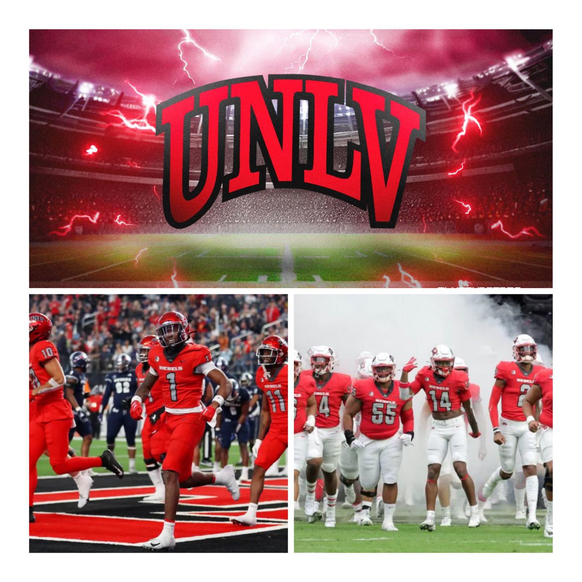 KMaryland2026's tweet image. #Blessed 🙏🏾 to receive an offer to play Quarterback for @unlvfootball from Coach! @BrennanMarion4 - Coach thank you for extending this opportunity for me to further my education and athletic career @UNLV @Coach_Odom @CoachKMerch  #GOGORebels #BACK2WORK  @AFGP_Sports