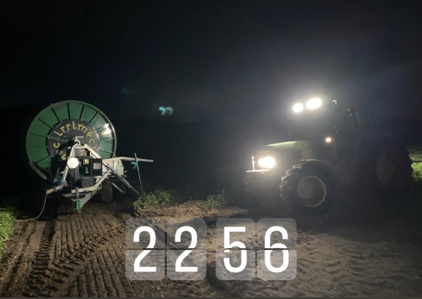 Said I’d be home in an hour…. At 8…#irrigation #forgottosayish