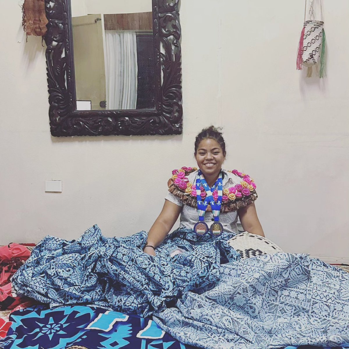 portiajessene's tweet photo. Our girl @DuguMay did us so proud at the #Commonwealth #weightlifting #Championships in #INDIA last week. 🥇 in the Junior 87kg category &amp; 🥉 in the Senior 87kg category 
Vinaka Luvequ 🥹🇫🇯  #ForFijiForeverFiji #theonlywayisup #HeistheReason ✨️🙏 #TeamFiji #GirlWeightlifters https://t.co/Y2dR8tXROe