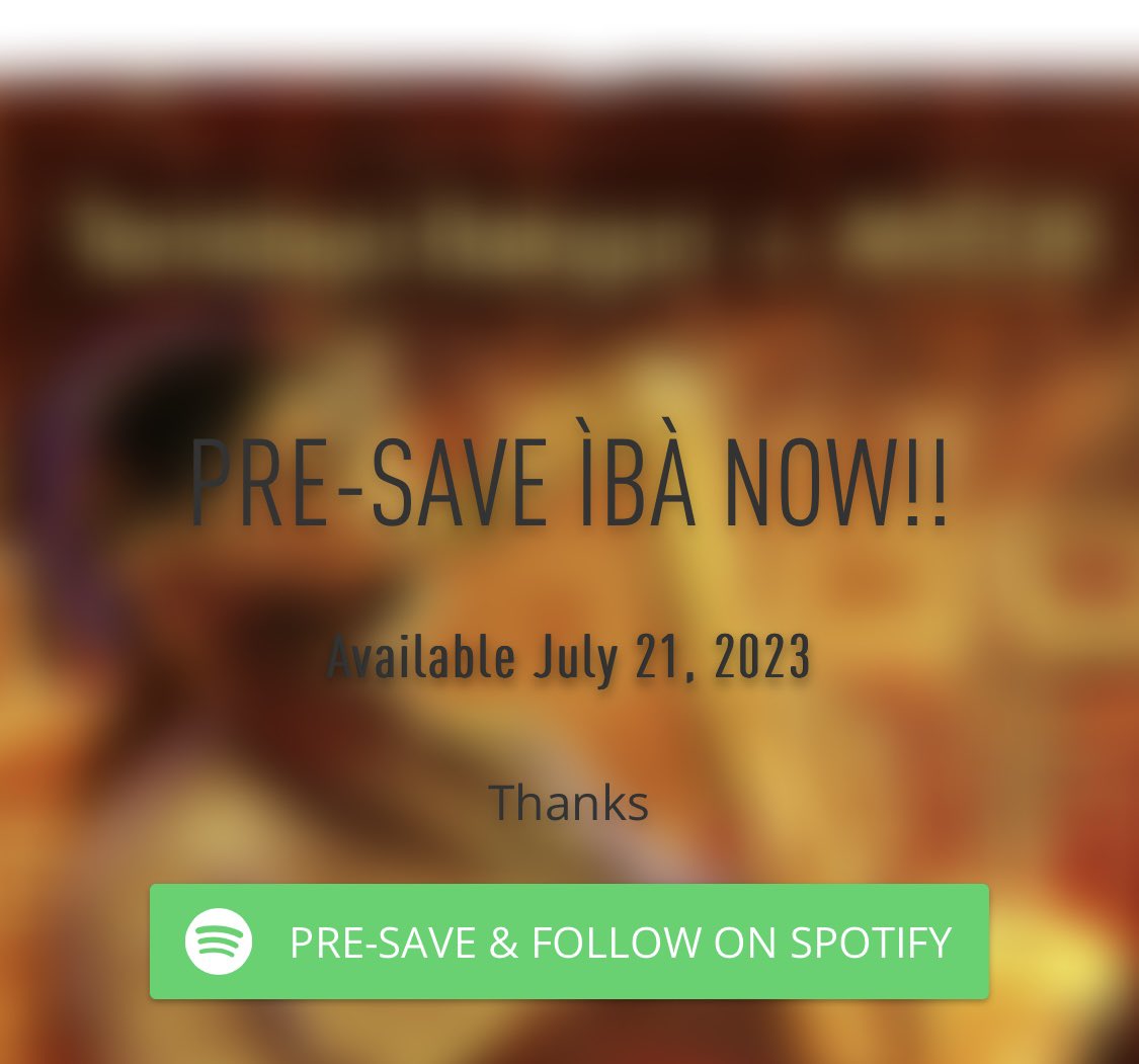 DayoomoBalogun's tweet photo. You can now pre-save Ìbà on Spotify.
https://t.co/wFDqoDRZsR
2nd Video - My honest mood about Friday 😁
#newmusic #newmusicfriday #mood #temidayobalogun #AKÉDE https://t.co/PBCXGpAlnD