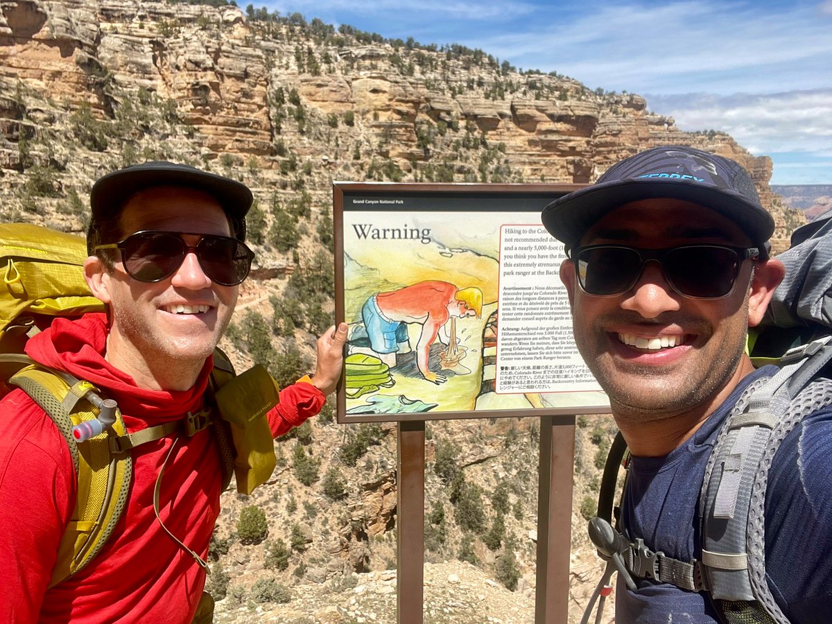 balvindarsingh's tweet photo. Back from backpacking @GrandCanyonNPS, w/ incredible nature, history (geology, indigenous, mining), &amp; company. 

Any coincidence that the warmest campsite on our trip (Horn Creek) also has the highest uranium content?! 😅🏕️🐍☢️🚱

https://t.co/v5apTDiMiC

https://t.co/qmIPuIIE0L https://t.co/4O8hNQF0gH