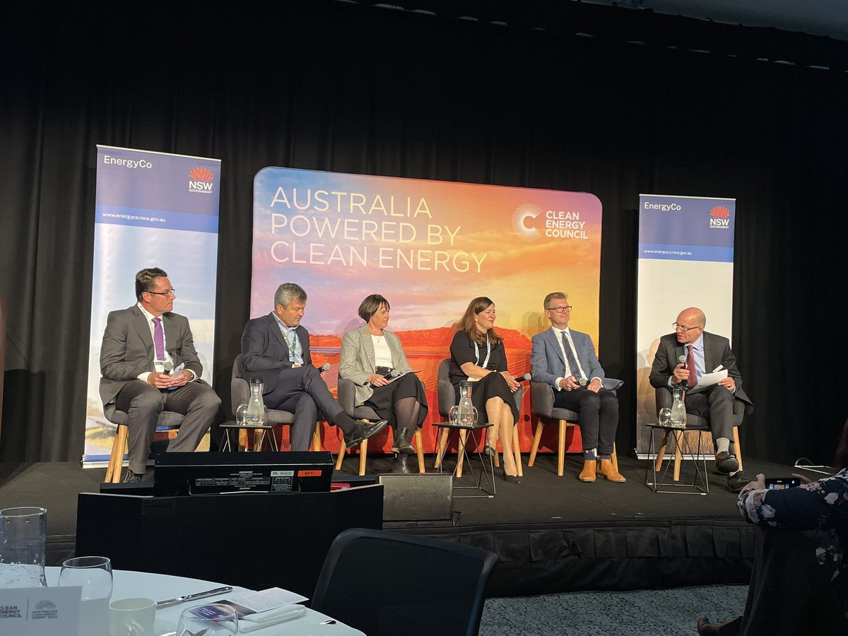 Great to be at the breakfast at <a href="/cleannrgcouncil/">Clean Energy Council</a> hearing from the NSW officials doing the hard work to deliver a clean energy future for NSW.  Energy Co, OECC and NSW Planning &amp; Environment. Wise words from <a href="/amykean/">Amy Kean</a> about the challenges &amp; quick wins. #aces2023