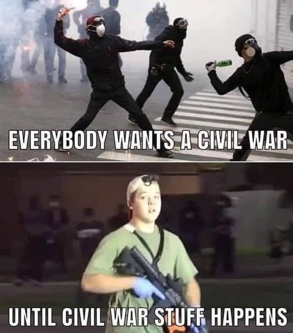 Hershe's tweet photo. Yep...
Everybody...(mostly guys that skip leg day)
Wants a civil war until civil war stuff happens