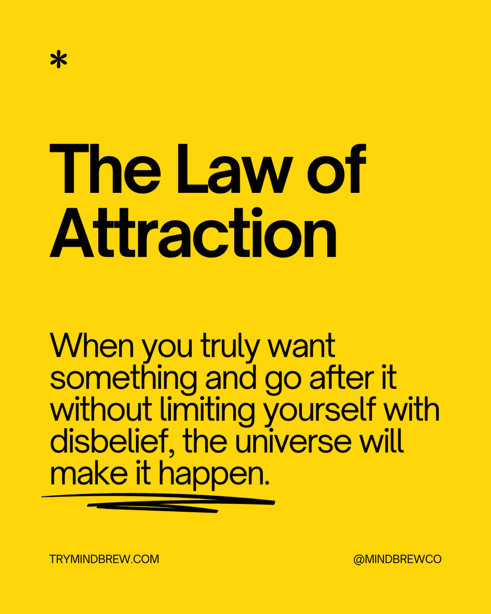mindbrewco's tweet photo. The Law of Attraction https://t.co/ajXMguLqo8