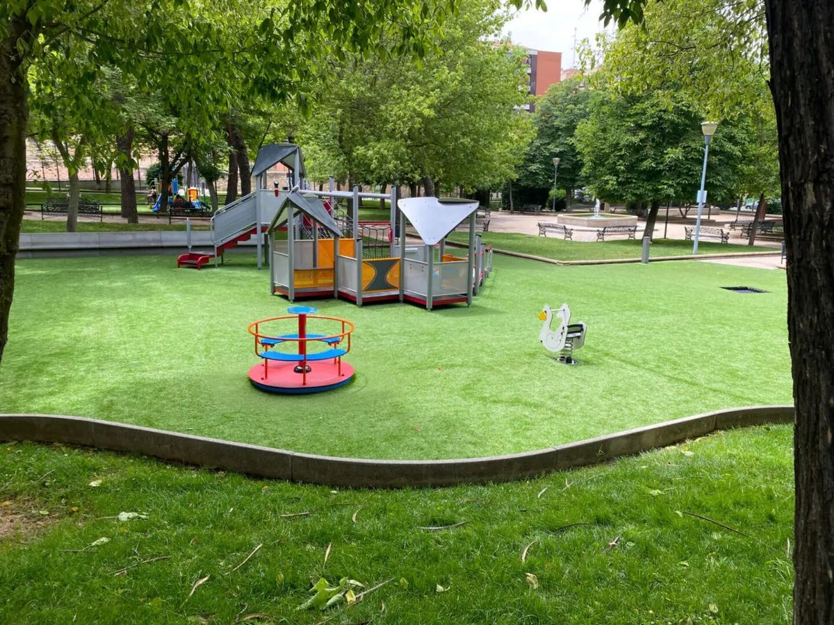 Did you know that our artificial grass is perfect for creating safe and vibrant play areas? Share your favorite childhood playground memory in the comments below and let's bring that joy to more kids with our top-quality turf installations. #TurfItAll #PlaygroundFun