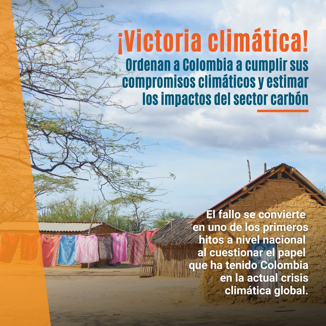 aida_ambiente's tweet photo. Coalición de organizaciones logra victoria: Tribunal ordena a Colombia acelerar el cumplimiento de sus compromisos climáticos y estimar los impactos del sector carbón.
🔗 https://t.co/rxrMzivVbW

Explicamos qué sucedió 🧵 https://t.co/WsZ1DK4IWC