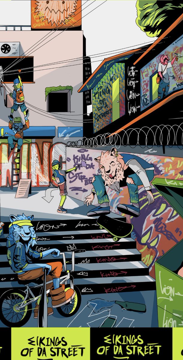 KodsNFT's tweet photo. Derug Kings Of Da Street Finaly happen join us, holders will be able mint and get same art @derug_us https://t.co/363kzlAH6Q