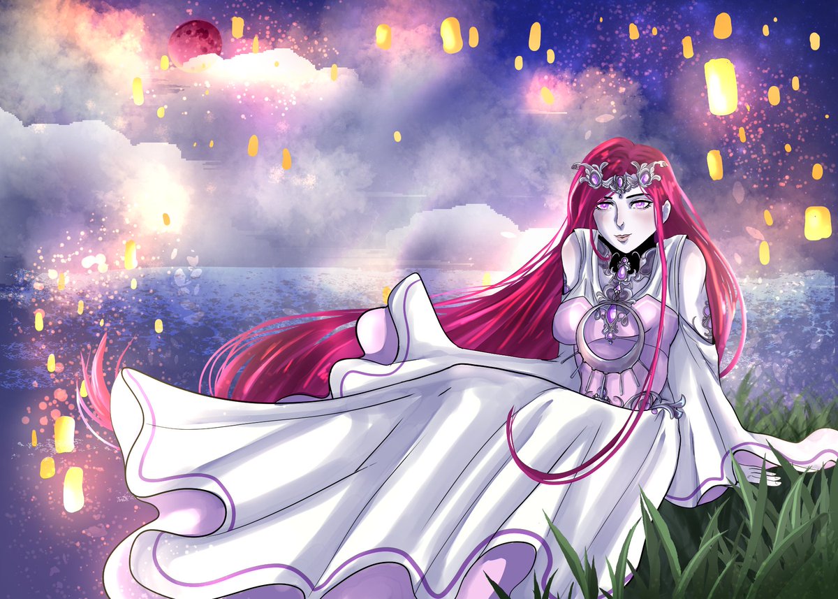 CopperKoyo's tweet photo. This is a friendly fire illustration I made for @ZauriArt 
(sorry for the @) one of my art role models and a lovely person- of their character Akatsuki 
#artfight2023 #artfight #artfightvampires https://t.co/MvLmJnQB9S