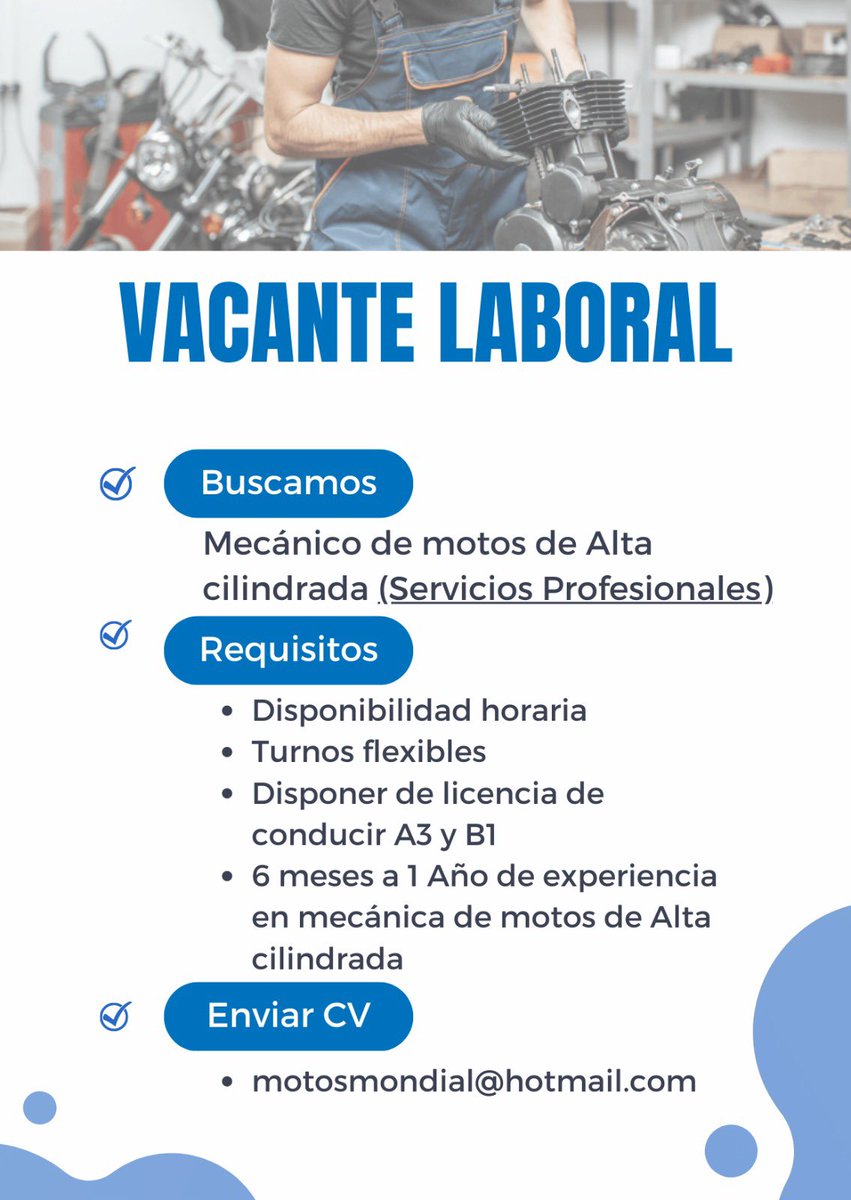 Por si saben de alguien!
