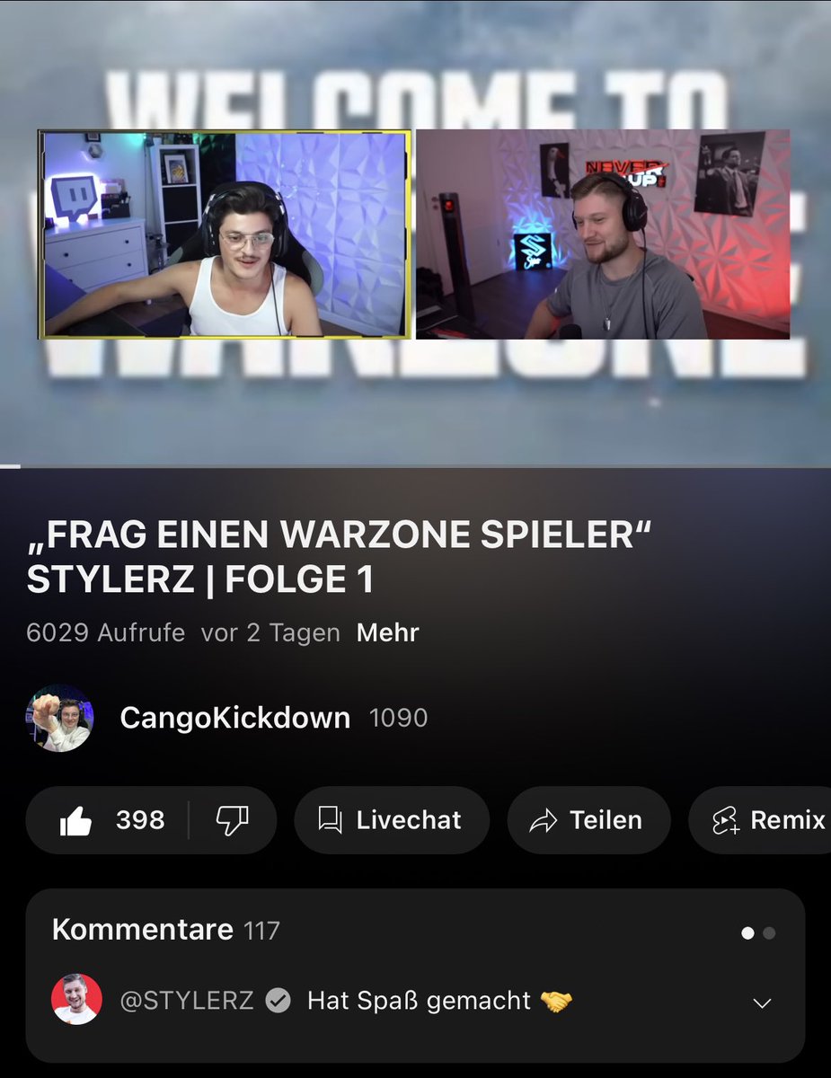 Zu Crazy wie gut das neue Format bei euch ankommt !!! 
Donnerstag kommt die 2. Folge 🤫🫣
