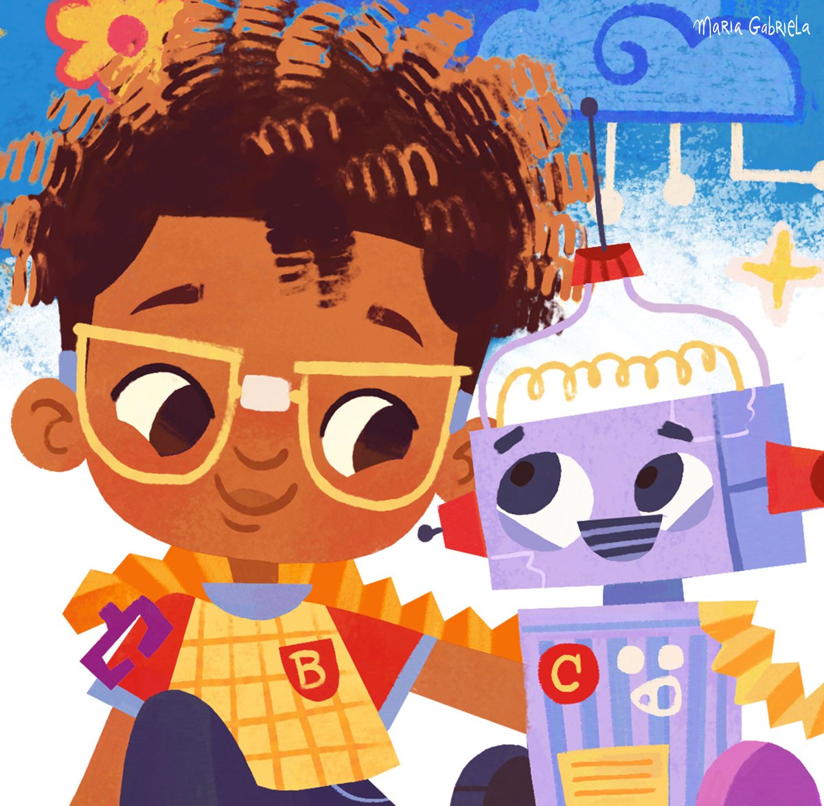 🌈🤖 Cover Reveal and Indiegogo Campaign! 🤖🌈 This is a new book I've been working on called 'Brainy Billy Builds a Bot', written by Charlotte Jones @KidsBooksJunkie and illustrated by me! You can support the project and guarantee your copy at brainybilly.com