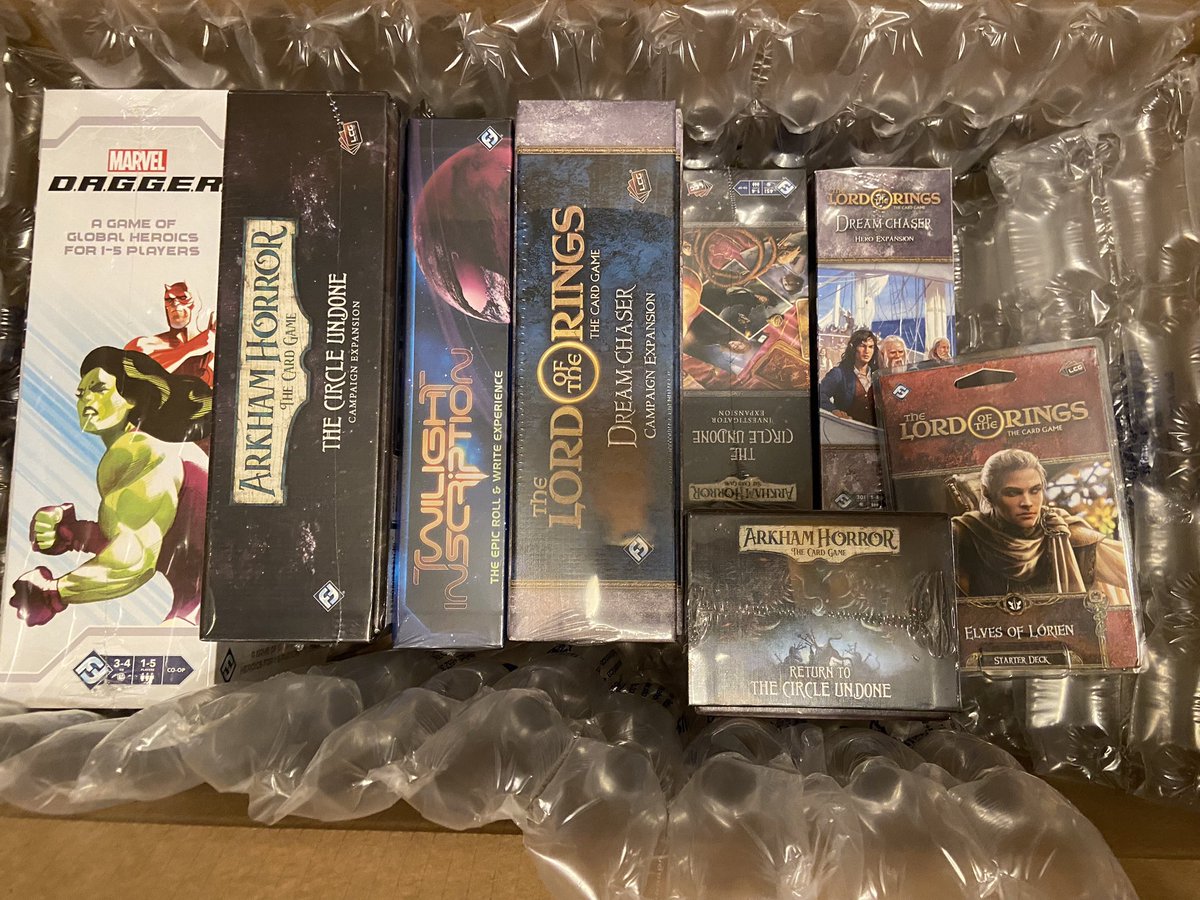 Got some goodies today with my game bucks
<a href="/FFGames/">FantasyFlightGames</a> #tabletopgaming