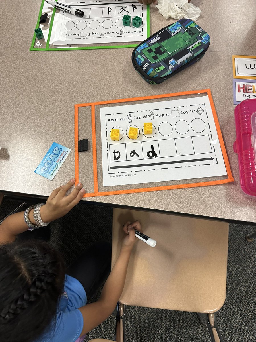 Practicing orthographic mapping in 1st grade! 🤓

#phonicsisfun #wordmapping #literacy #SOAR