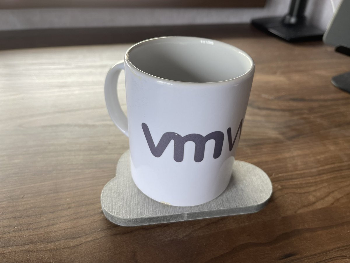 Drinking coffee on VMware Cloud. #VMwareCloud @vmwarecloud