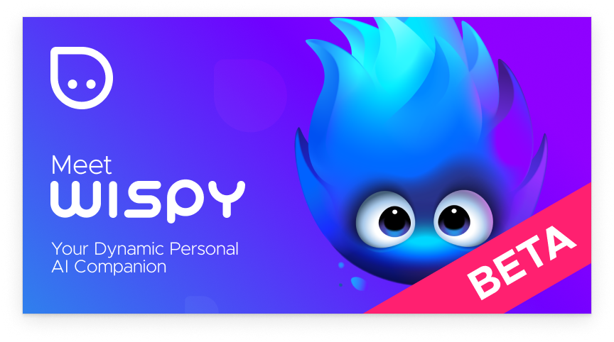 TechMagicAI's tweet photo. Say hello to Wispy, our first super-powered personal AI companion. With Wispy, you can create, share &amp; discover unique AI-powered experiences right in your web browser. Join us @getwispyai for the first steps of Wispy’s evolution &amp; sign up at https://t.co/KR9craGEK0 ✨#personalai https://t.co/v3rhXeiSYq