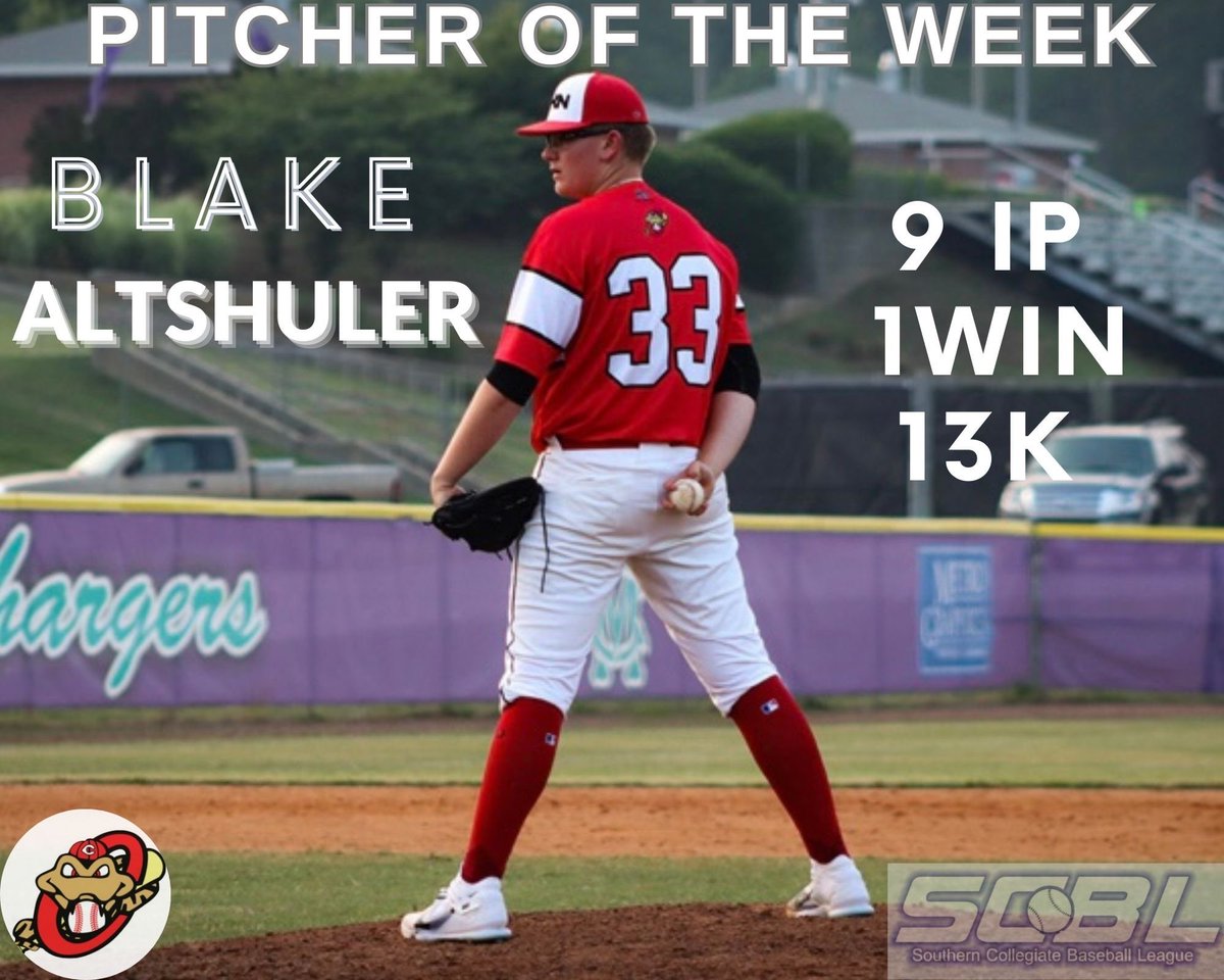 Congrats to Blake Altshuler on being named player of the week!! Blake had 13ks during his outing. Keep up the good work! @LCopperheads