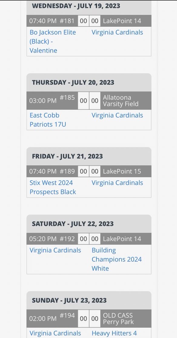 Turnerjohnson05's tweet photo. Fired up to compete in the PBR 17u National Championship this week with @VAcardinals I will be pitching game #2 at Altoona High School 3:00. @PBRVirginiaDC #bardinalfactor https://t.co/QQOeySGXbt