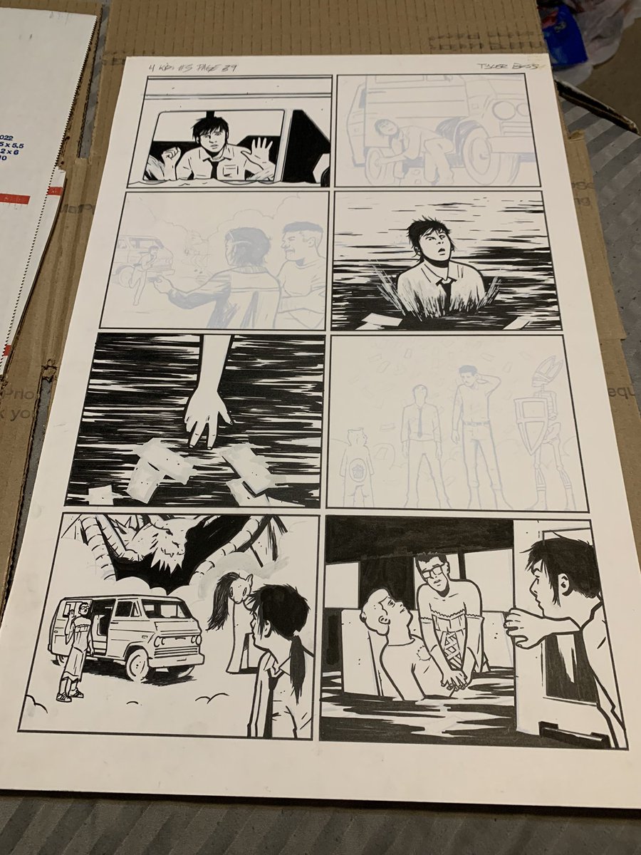 <a href="/Toddsartattack/">Toddsartattack</a> Tyler Boss’s car was stolen &amp; drenched in gas which had his books &amp; art. I felt the need to support &amp; own something from the perfect 4 Kids Walk Into a Bank &amp; LOVE his issue of Dept of Truth.