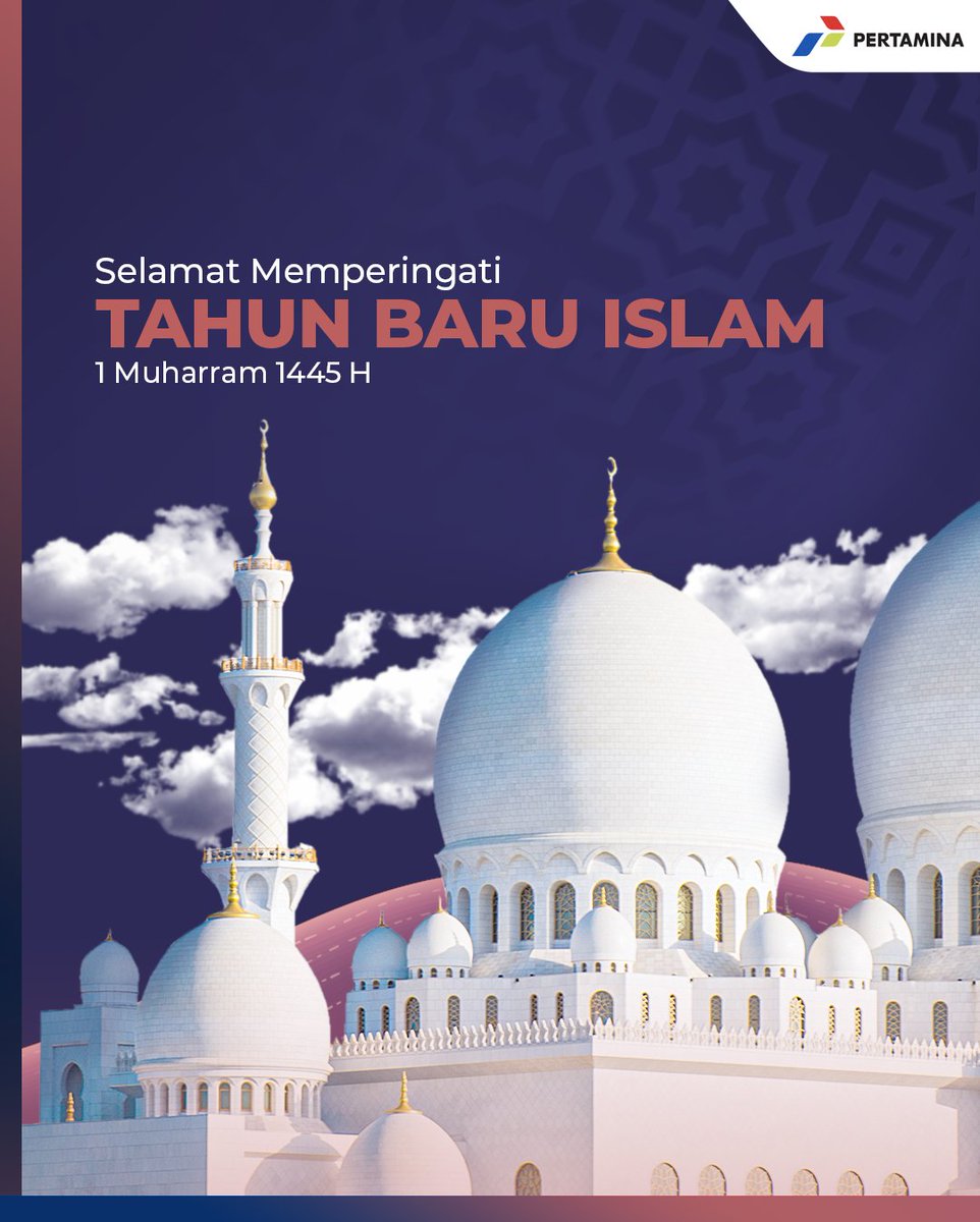 Selamat Tahun Baru Islam 1 Muharram 1445 H. Sambut Tahun Baru Hijriah dengan menggerakkan energi kebaikan dalam setiap langkah untuk menebarkan lebih banyak manfaat kepada setiap orang dan lingkungan. Semoga kita selalu dalam keberkahan-Nya. #EnergizingYou #tahunbaruislam