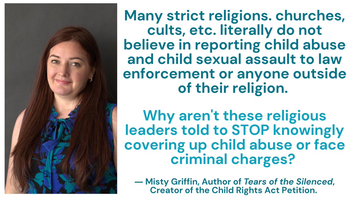Misty_E_Griffin's tweet photo. Freedom of religion must have parameters. This is an issue no one wants to tackle. I say this as a non-denominational Christian.
Sign the Child Rights Act Petition! https://t.co/SJOAQYnO9i
#VoteBlue #USAChildRightsAct https://t.co/BJqIy0Aw6w