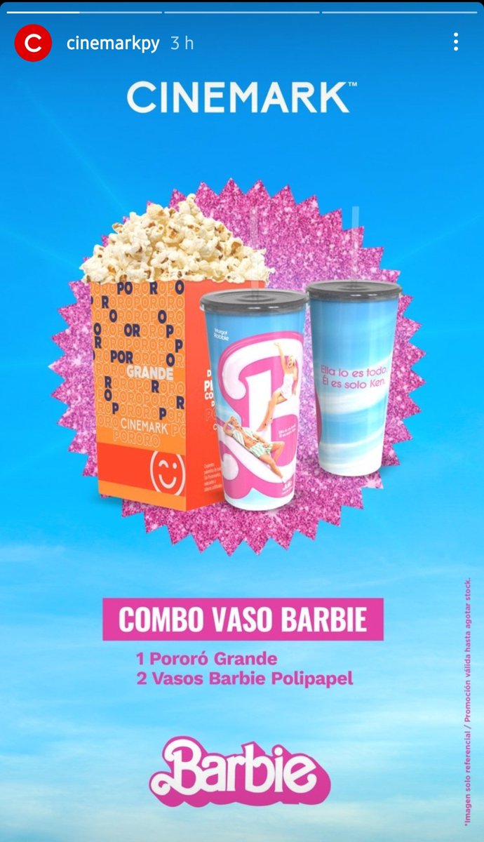 sandravillalbam's tweet photo. Sinceramente no puedo creer que Cinemark Paraguay vaya a tener este vaso pedorro y no este otro vaso que hay en Brasil. One job 🥺 https://t.co/mHkz0A5pUp