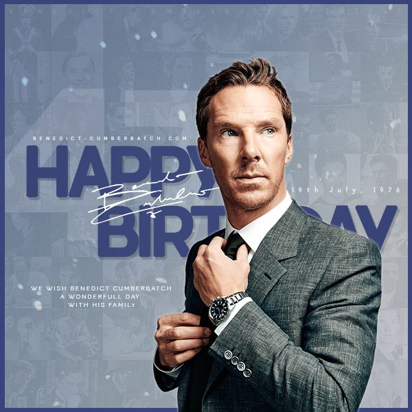 It's already the 19th in the UK. Happy 47th birthday, Benedict Cumberbatch!

We are happy to be here to celebrate another year in the life of our favorite guy.

And we wish him a lifetime of success, love and happiness with his loved ones! 💖🥳🎉