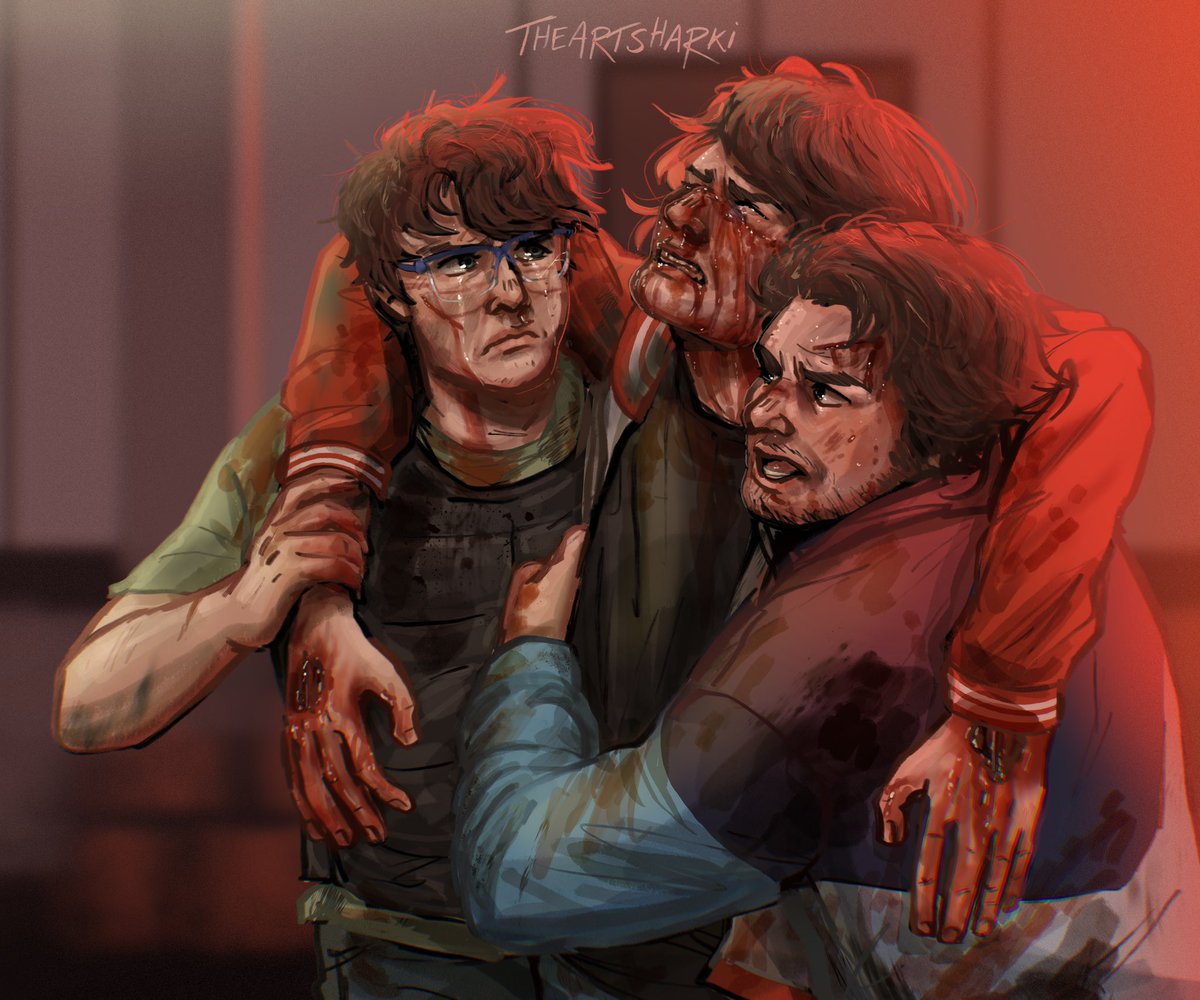 TheArtSharki's tweet image. blood , gore // 

Pain never felt more real to Ranboo. As Showfall’s control released, he could finally feel again. It burns and aches, but it’s real.
#generationlossfanart #ranboofanart #slimeciclefanart #sneegsnagfanart