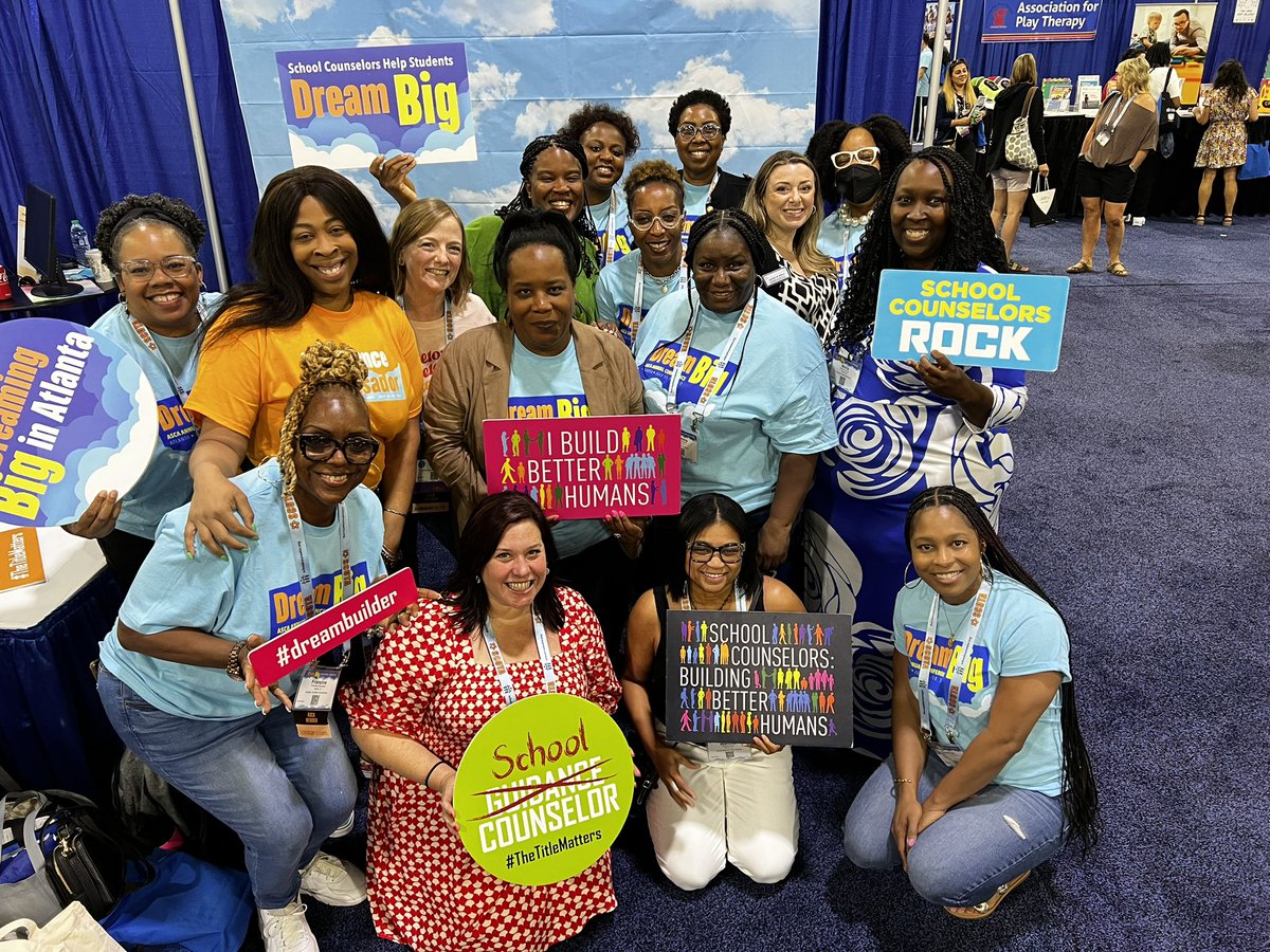 Just a few of the @apsupdate School Counselors on lunch break at @ASCAtweets Annual Conference held here in @CityofAtlanta. #dreambig #summerlearning #newideas #newyear