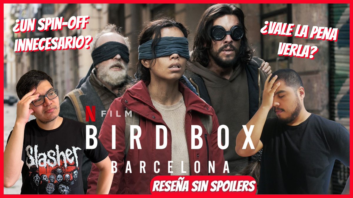 habitacion_1408's tweet photo. Hace poco se estrenó Bird Box Barcelona, el spin-off de la popular película Bird Box del 2018 y aquí en nuestro nuevo video contamos nuestra opinión! Link del video aquí⬇️
https://t.co/QuC6Lq10Of
https://t.co/QuC6Lq10Of
#BirdBoxBarcelona #BirdBox #BirdBox2 #BirdBox2023 #Netflix https://t.co/M0WbAYPz5b