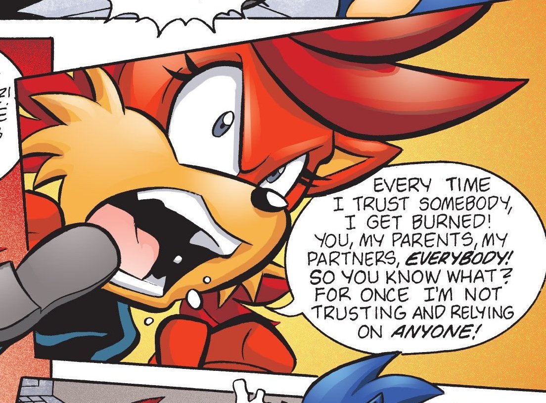 QueenMoebianFox's tweet image. ㅤㅤㅤㅤ❝ ...For once I'm not trusting and relying on ANYONE! ❞

ㅤㅤㅤㅤㅤㅤㅤ[#SonicRP • #SEGARP • #MVRP]