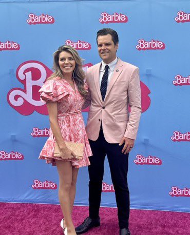RT @WUTangKids: Why is Matt Gaetz at the Barbie premiere….I thought it’s super woke and whatnot https://t.co/DhdcmC4a9S