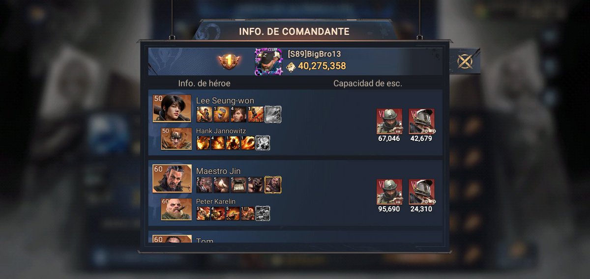 #doomsdaylastsurvivors
youtube.com/@dragonnocturn…
Tiene 40 millones de poder en la arena y puede tener más ya que no tiene 4 heroes al máximo cuánto será el máximo poder? 
Visiten mi canal de Youtube