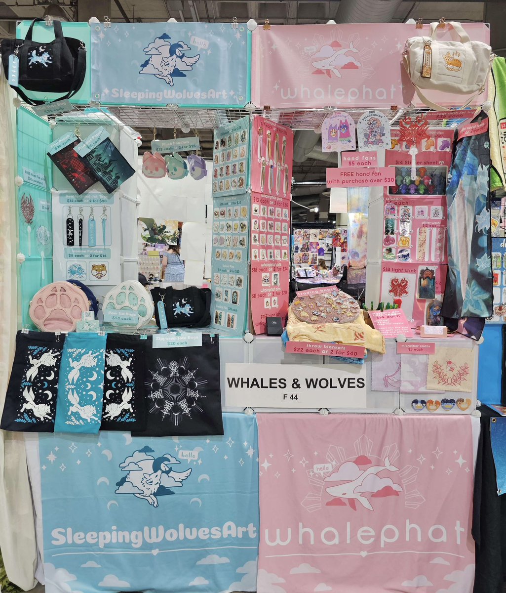 SleepyWolfArt's tweet photo. Just realized I never posted a photo of our booth from #AnimeExpo2023 ! https://t.co/zAj1AObKQH