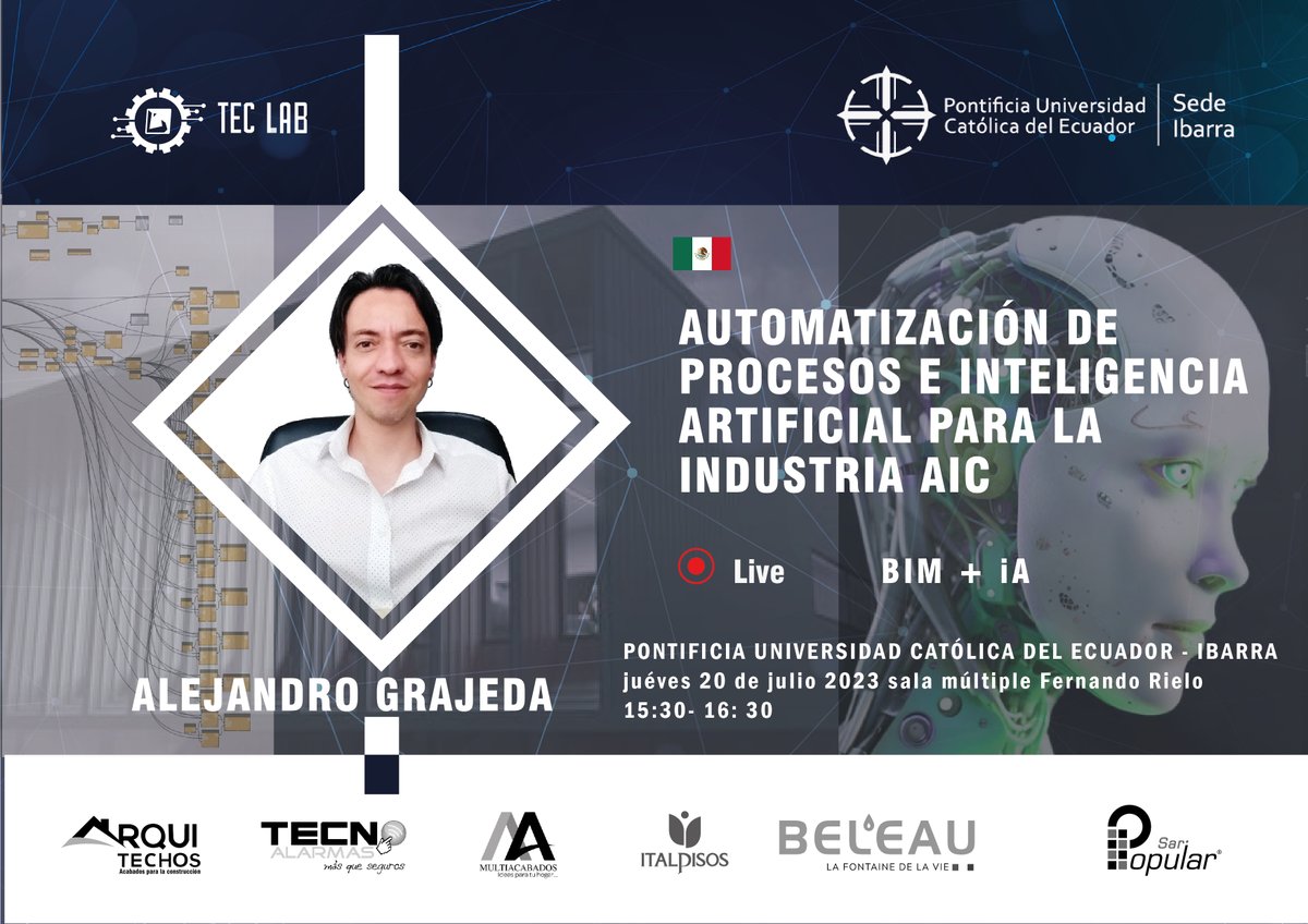 Alex_Grajedarq's tweet image. El Jueves sobre la #ProgramaciónVisual como puerta a la Automatización de procesos #BIM y a la integración de #InteligenciaArtificial en nuestras herramientas para la industria de la #Arquitectura #ingeniería y #construcción
#dynamo #dynamoBIM #python #openAI #dalle2 #chatgpt