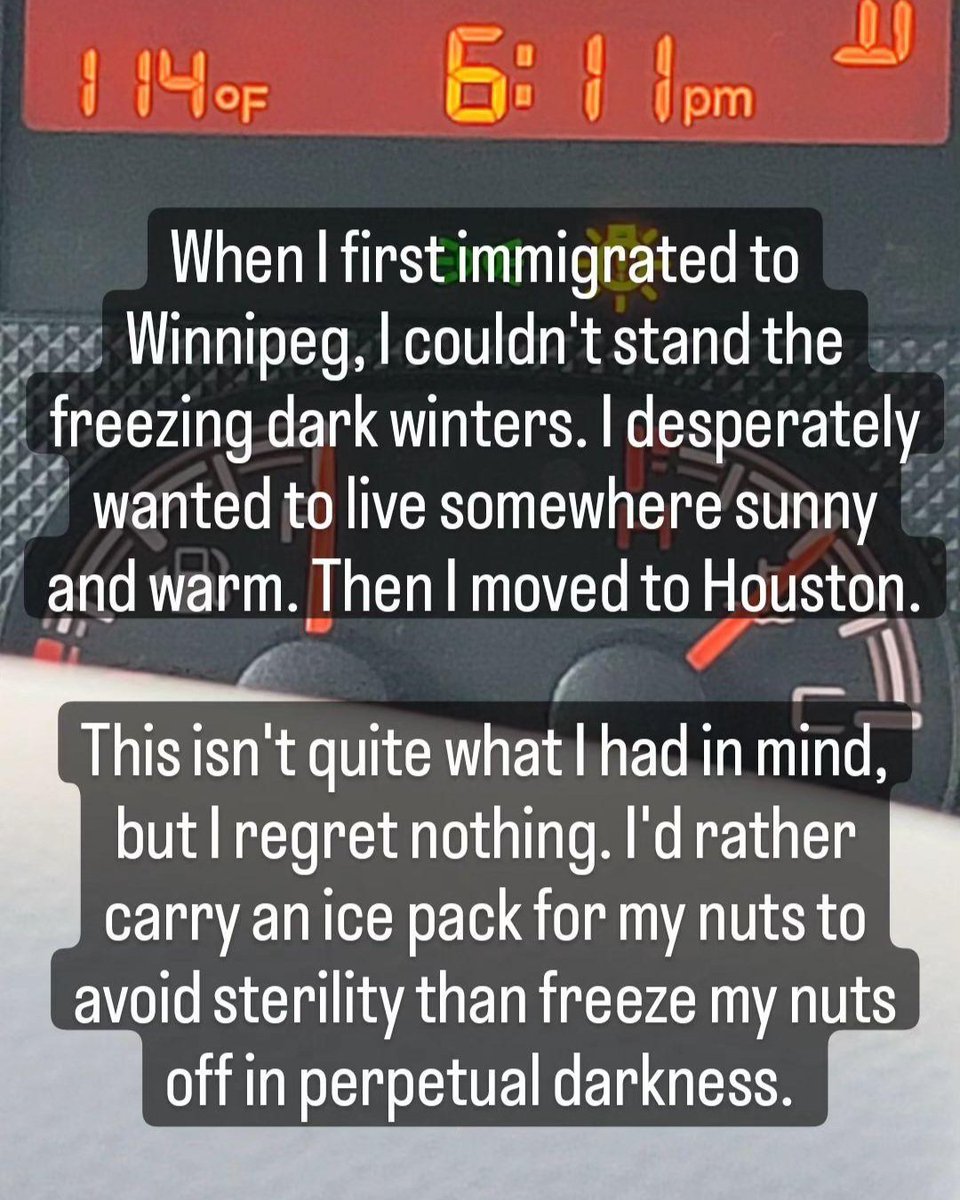 I stand by my word... #winnipeg #Houston #houstontx #Weather #HeatWaves https://t.co/a0P4Qvd0Tj