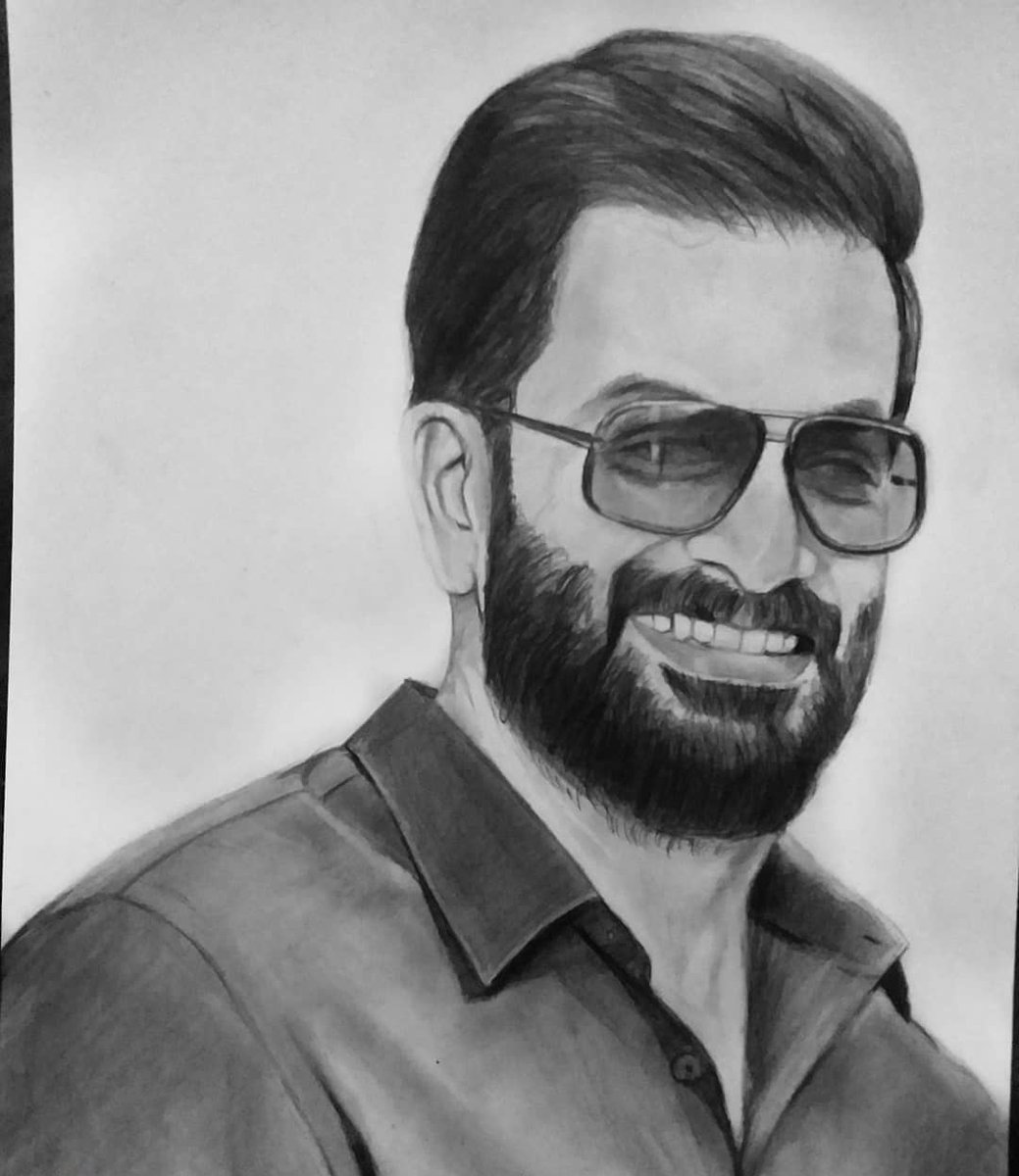 iamarjun_c's tweet photo. My old drawing of @PrithviOfficial 
#prithvirajsukumaran #drawing #malayalam #Pencildrawing #iamarjunc https://t.co/MUxyzcInUF