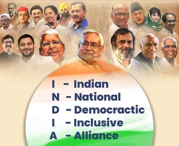 हम लोकतंत्र और संविधान को बचाने के लिए एक साथ आए हैं। हम एक स्वर से गठबंधन के लिए एक नाम रखने पर सहमत हुए हैं।
वे नाम है 🇮🇳𝐈𝐍𝐃𝐈𝐀🇮🇳

I   - Indian
N - National
D - Developmental
I   - Inclusive
A - Alliance

सहमत हैं Retweet करें।
#IndiaWithRahul